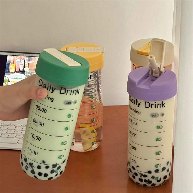Coffee Equipment Gift - Glas Wasser flasche mit Zeit marker
