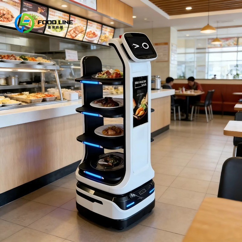 Coffee Equipment Service - Maßgeschneiderter Intelligenter Essenslieferroboter Gastronomie-Serviceausrüstung Selbstfahrender Kaffeehaus-Kellner