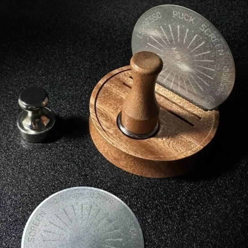 Puck Screen Mesh - Espresso Puck Screen Magnet-Handgriff Wiederverwendbar 51/53/58mm