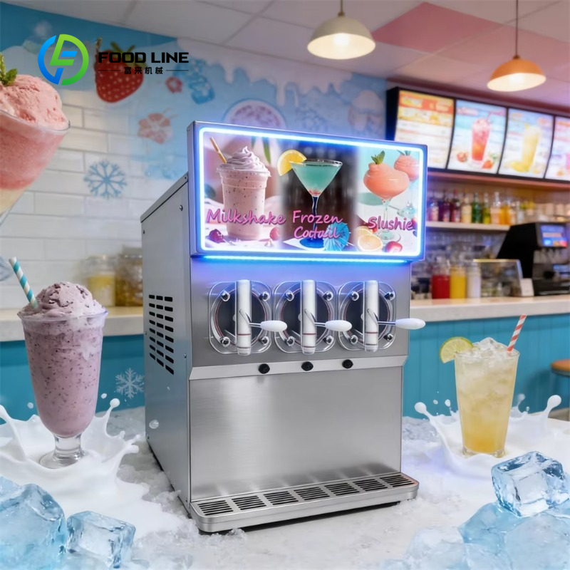 Coffee Equipment Service - Maßgefertigte 3-Tank Kommerzielle Slushie-Maschine Gefrorene Getränke