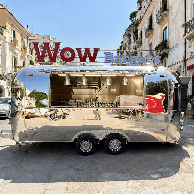 Coffee Equipment In China - Edelstahl-Food-Trailer, Imbisswagen, Kaffee-Food-Truck, Cocktail-Food-Truck, Voll Ausgestattete