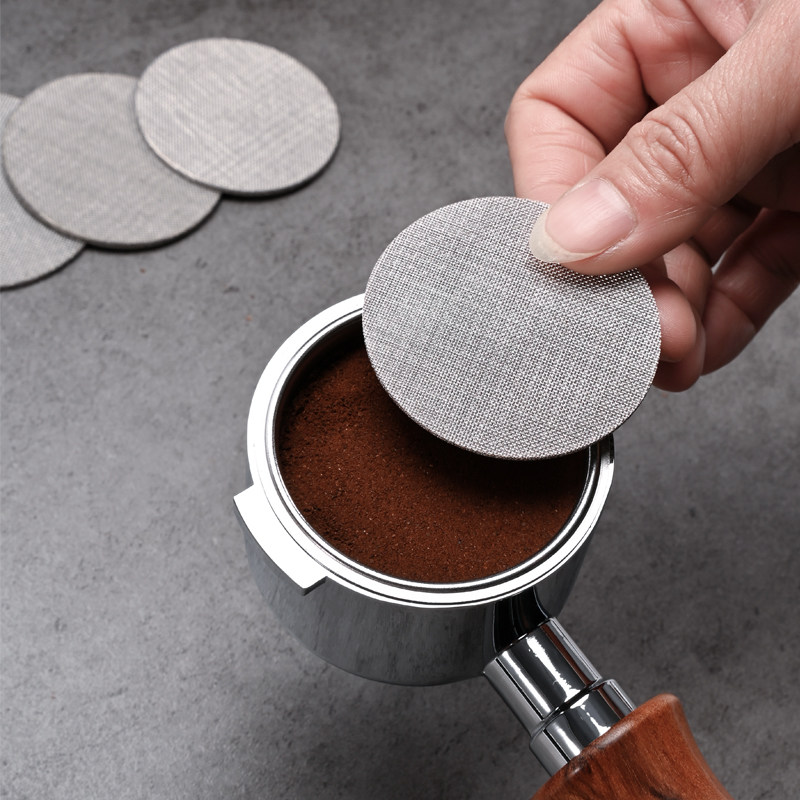 Wiederverwendbarer Espresso-Pu – Puck Screen Mesh Bewertung und Preis