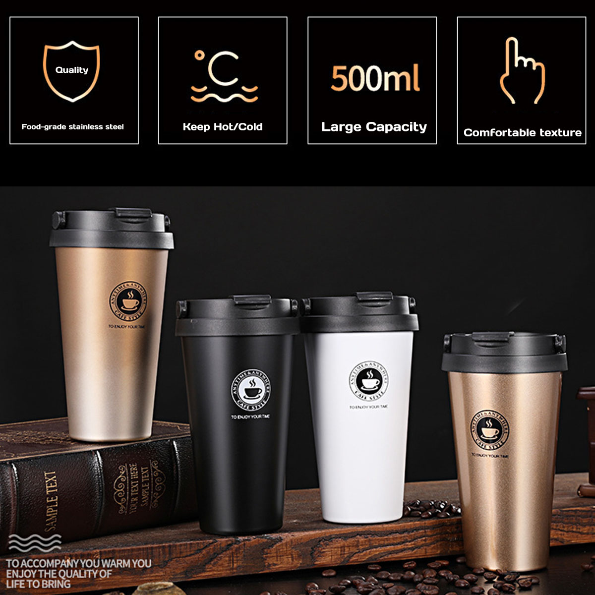 Isolierter Reise-Kaffeebecher  – Coffee Equipment Gift Bewertung und Preis